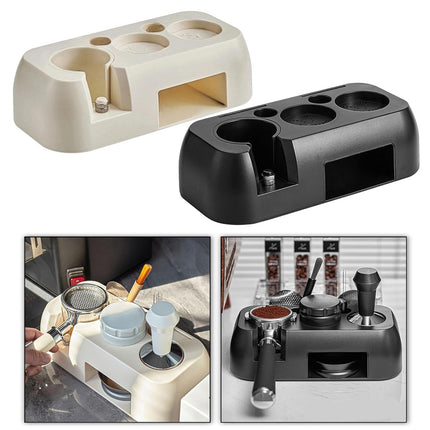 Coffee Tamper Stand Multifunctional Double Storage Handle Holder Distributor