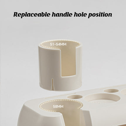 Coffee Tamper Stand Multifunctional Double Storage Handle Holder Distributor