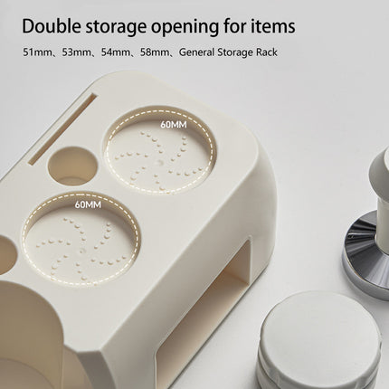 Coffee Tamper Stand Multifunctional Double Storage Handle Holder Distributor