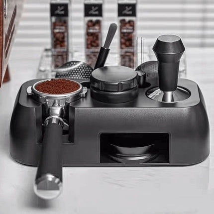 Coffee Tamper Stand Multifunctional Double Storage Handle Holder Distributor
