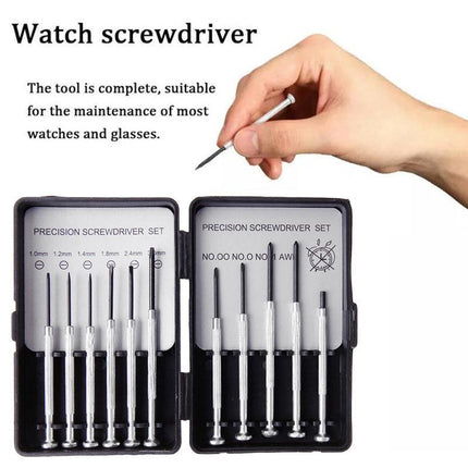 11 Pcs Precision Screwdriver Set Mobile Laptop Watch Glasses Small Driver - Aimall