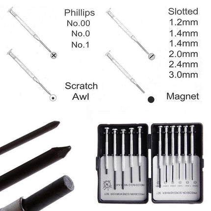11 Pcs Precision Screwdriver Set Mobile Laptop Watch Glasses Small Driver - Aimall