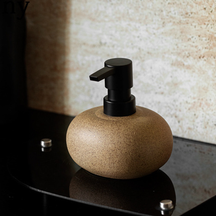 Reusable Ceramic Pump Bottle For Shampoo Lotion Soap Conditioner Travel Set