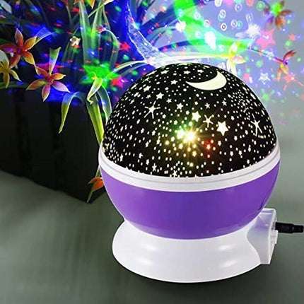LED Night Star Galaxy Projector Rotating Lamp for Bedroom Ambience and Gift Use