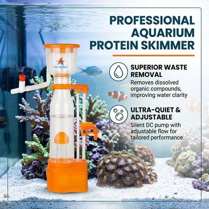 Internal Protein Skimmer Coral Reef Marine Tank DC Pump Needle Wheel Aquarium