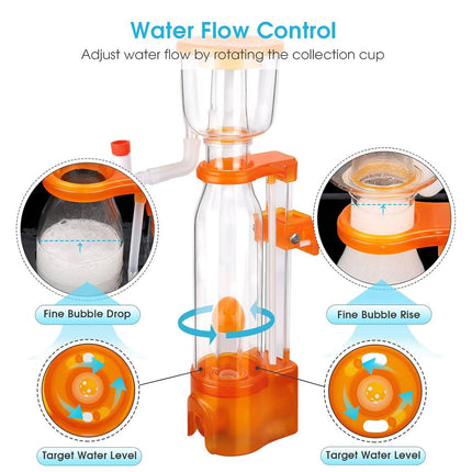 Internal Protein Skimmer Coral Reef Marine Tank DC Pump Needle Wheel Aquarium