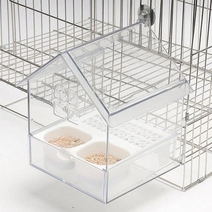 Puller-Out Transparent Parrot Feeder Easy Cleaning Feeding Training Playtime