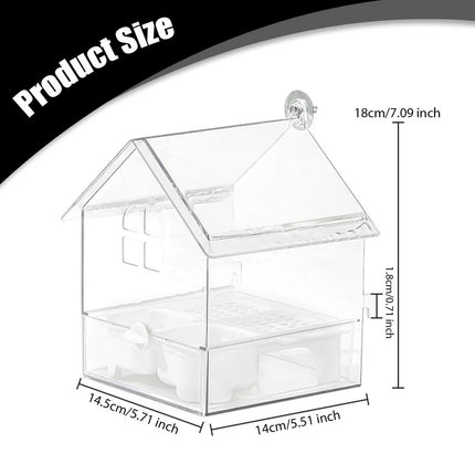 Puller-Out Transparent Parrot Feeder Easy Cleaning Feeding Training Playtime