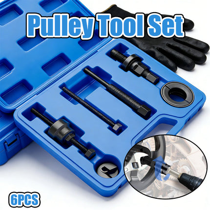 6PCS Pulley Tool Set Harmonic Balancer Puller Removal for Car Engine Repair Use