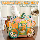 Pumpkin Cat Cart Double Layer Cat Scratch Board Cat Bed Furniture For Sleeping