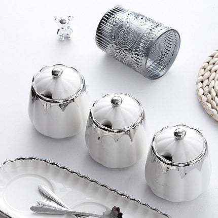 7pcs Seasoning Jars Kitchen Salt Spice Containers Storage Bottles For Condiment