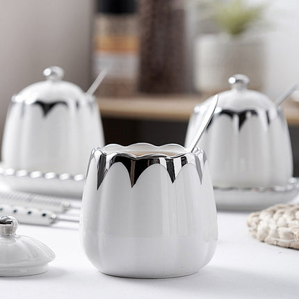7pcs Seasoning Jars Kitchen Salt Spice Containers Storage Bottles For Condiment