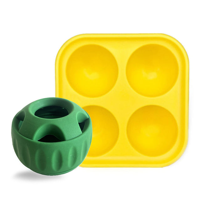 Dog Slow Feeder Treat Mold Silicone Chew Ball Set Non Toxic Frozen Treat Maker