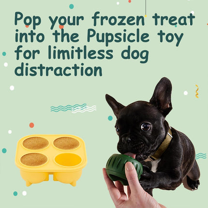 Dog Slow Feeder Treat Mold Silicone Chew Ball Set Non Toxic Frozen Treat Maker
