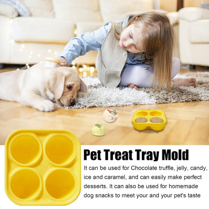 Dog Slow Feeder Treat Mold Silicone Chew Ball Set Non Toxic Frozen Treat Maker