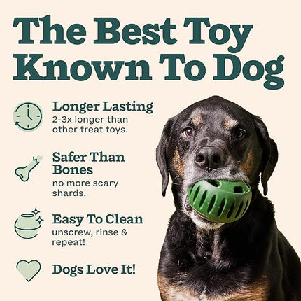 Dog Slow Feeder Treat Mold Silicone Chew Ball Set Non Toxic Frozen Treat Maker