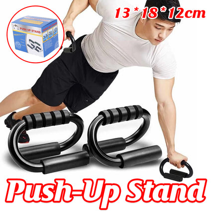 Push Up Bar Stand S Shape Home Workout Arm Chest Trainer Indoor Fitness Tool