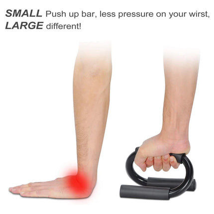 Push Up Bar Stand S Shape Home Workout Arm Chest Trainer Indoor Fitness Tool