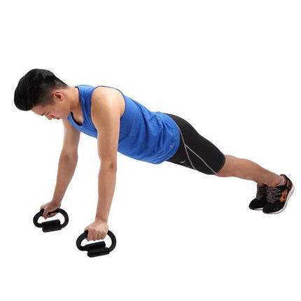 Push Up Bar Stand S Shape Home Workout Arm Chest Trainer Indoor Fitness Tool