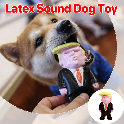 Qmonster Pet Clay Latex Sound Dog Toy Trump Bite Puppy Pup Molars