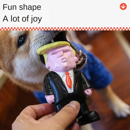 Qmonster Pet Clay Latex Sound Dog Toy Trump Bite Puppy Pup Molars