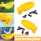 Bird Water Dispenser Set 12PCS Plastic Feeder Cups for Quail Pigeon Cage Bowl