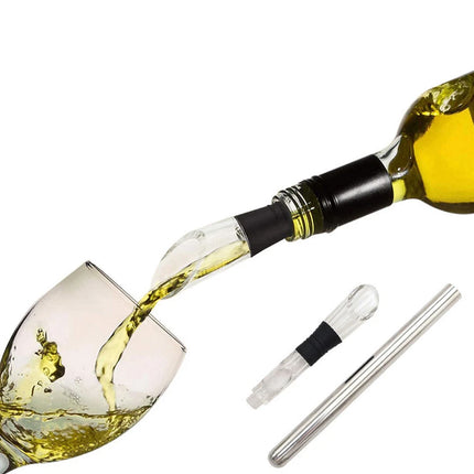 Stainless Steel Wine Chiller Stick Beer Cooling Rod Quick Freeze Pourer Tool