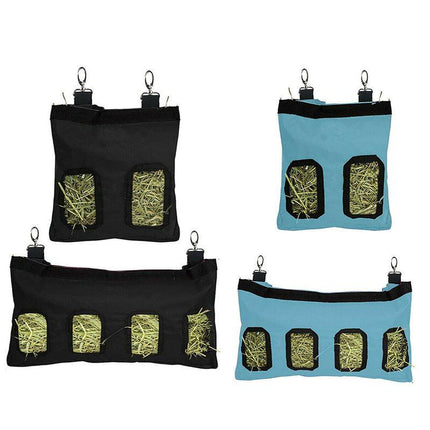 Rabbit Hay Feeder Bag Pet Rat Food Hanging Storage Slow Eating Feeding Pouch S/L - Aimall