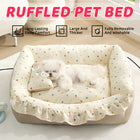 Washable Dog Bed Cat Bed Soft Comfortable Pet Cushion Detachable Cover Design