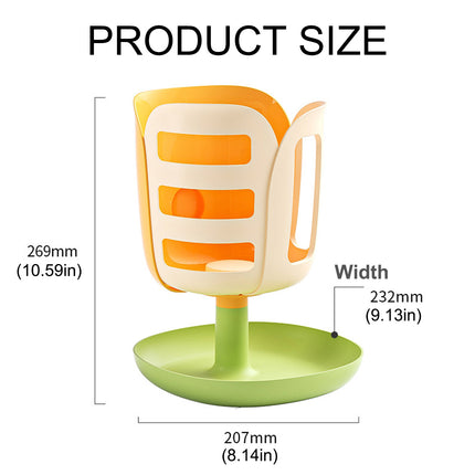 Rabbit Hay Rack Feeder Hay Bowl Food Container Anti Waste Easy Clean Durable