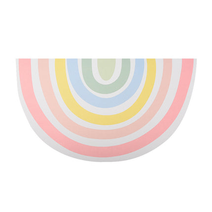 Rainbow Pet Food Mat Waterproof Non Slip Dog Cat Bowl Placemat PU