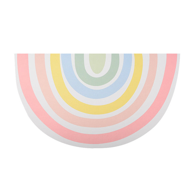 Rainbow Pet Food Mat Waterproof Non Slip Dog Cat Bowl Placemat PU