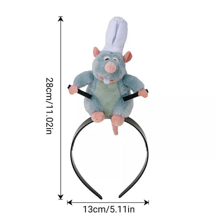 Hairband Cute Plush Mouse Face Wash Hairpin Bundle Cute Headwear