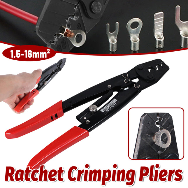 Ratchet Crimping Tool Wire Crimper Cable Terminal Pliers for Electrical Connection