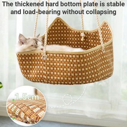 Hand Woven Spring Summer Cat Hammock For Cats Breathable Cool Durable Pet Bed