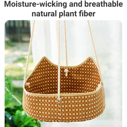 Hand Woven Spring Summer Cat Hammock For Cats Breathable Cool Durable Pet Bed