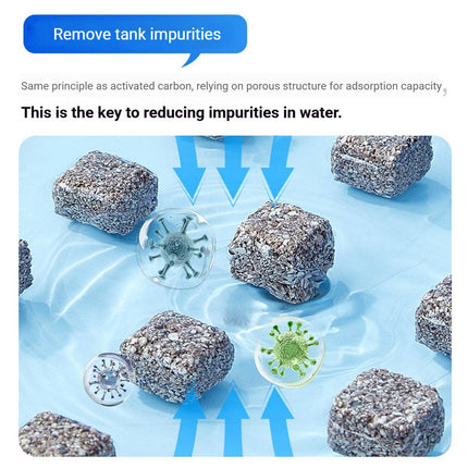 Aquarium Raw Mineral Cube Filter Media 500g Bacteria House Purifier