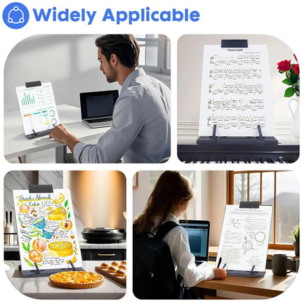 Adjustable Reading Holder Book Stand for Books Tablets Magazines Home Office Use