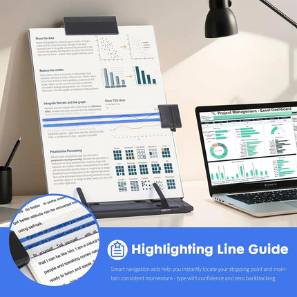 Adjustable Reading Holder Book Stand for Books Tablets Magazines Home Office Use