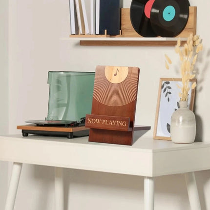 Wooden Vinyl Record Storage Rack Easy to Install for Record Vinyl Collection