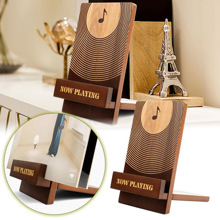 Wooden Vinyl Record Storage Rack Easy to Install for Record Vinyl Collection