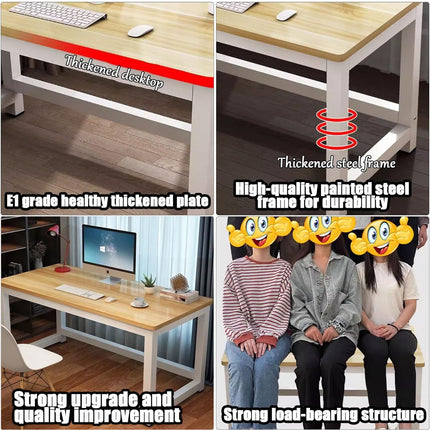 Simple Computer Desk Study Table Stable for Home Office Bedroom Student Use