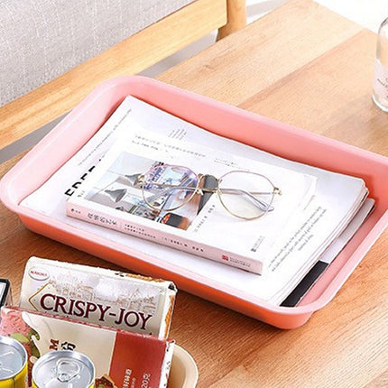 8PCS Rectangular Storage Tray Set Stackable Plastic Organiser for Home Office
