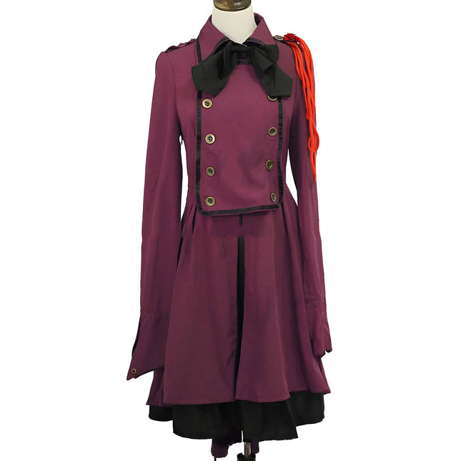 Gothic Renaissance Dress Ruffled Long Sleeve Medieval Cosplay Steampunk Gown