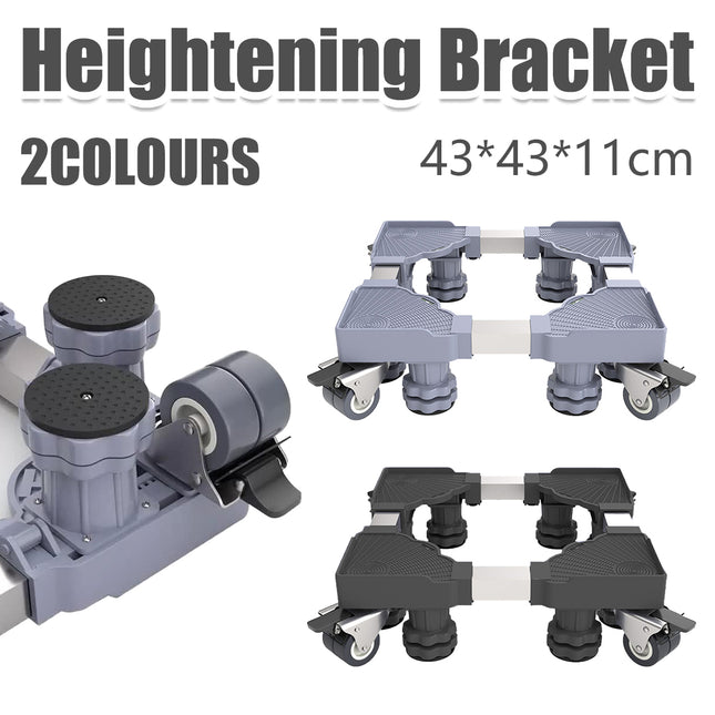 Adjustable Appliance Base Stand with Lockable Swivel Casters Heavy Duty AntiSlip