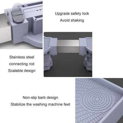 Adjustable Appliance Base Stand with Lockable Swivel Casters Heavy Duty AntiSlip