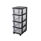 Removable Drawer Storage Cabinet with Wheels Durable for Bedroom Living Room