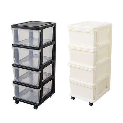 Removable Drawer Storage Cabinet with Wheels Durable for Bedroom Living Room