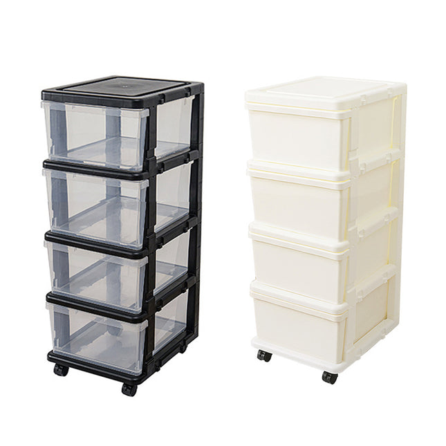Removable Drawer Storage Cabinet with Wheels Durable for Bedroom Living Room