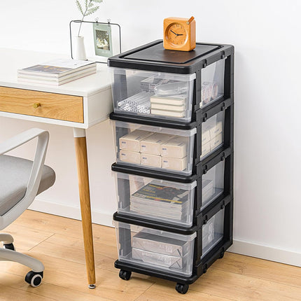 Removable Drawer Storage Cabinet with Wheels Durable for Bedroom Living Room